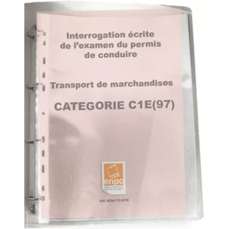 Classeur de fiches interrogations écrites permis C1E