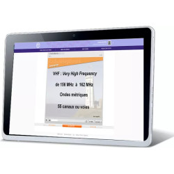 Interface tablette question de code radiotéléphonie