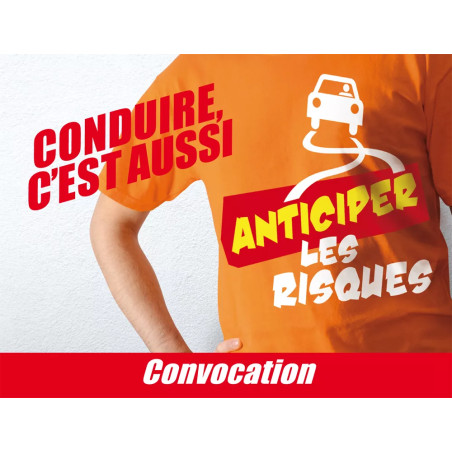 Carte de convocation modèle tee-short