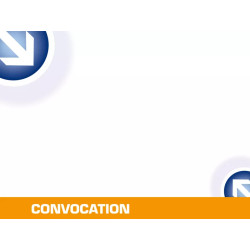 Carte de convocation modèle arrow