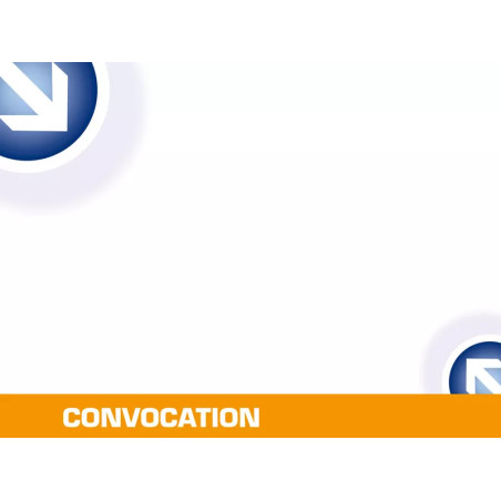 Carte de convocation modèle arrow