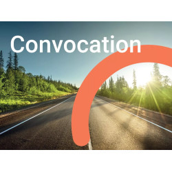 Carte de convocation modèle ellipse