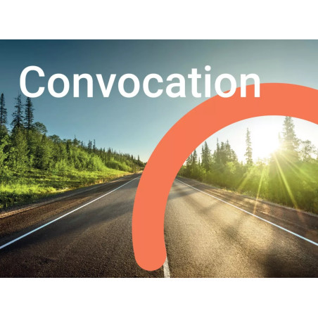 Carte de convocation modèle ellipse