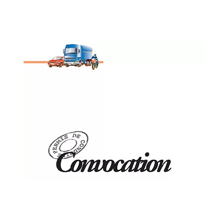 Carte de convocation modèle tous permis