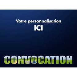 Carte de convocation personnalisable modèle 5
