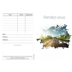 Carte de rendez-vous modèle effet