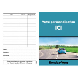 Carte de rendez-vous personnalisable modèle 3