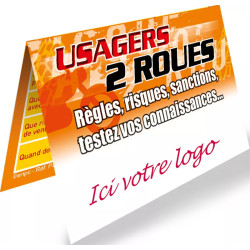 Cartes à gratter usagers deux-roues personnalisables