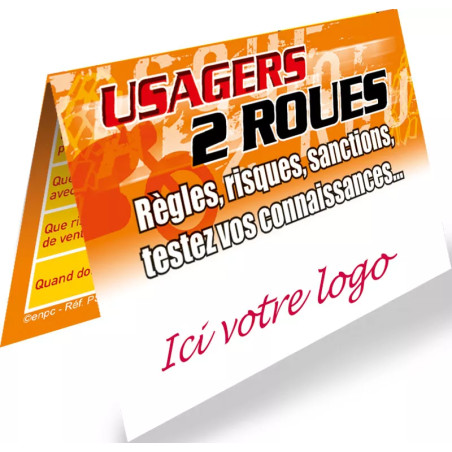 Cartes à gratter usagers deux-roues personnalisables