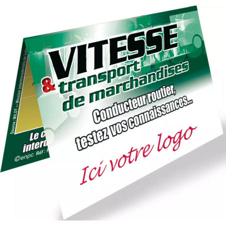 Cartes à gratter vitesse transport de marchandises personnalisables