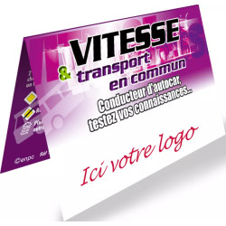 Cartes à gratter vitesse transport en commun personnalisable