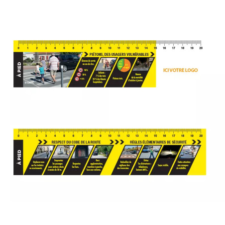 Règle de prévention personnalisable modèle à pied