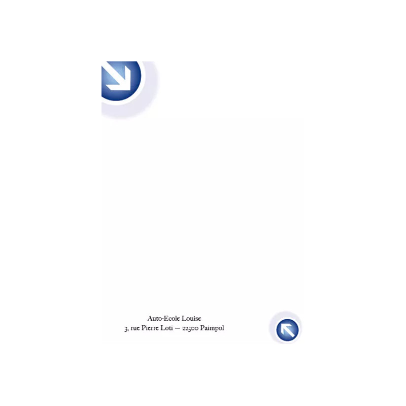 Papier en-tête modèle 2