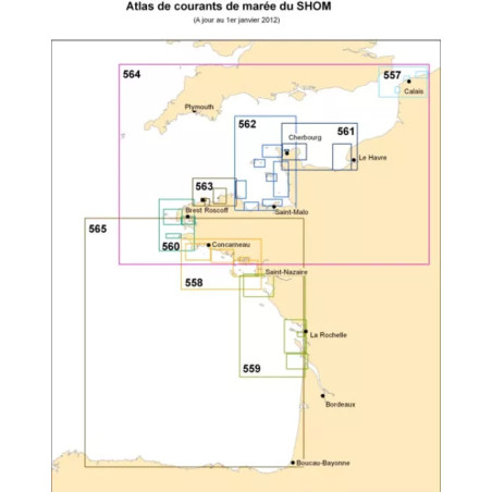 Atlas de courants de marée côte Nord de Bretagne, des Héaux-de-Bréhat à la Pointe de Pontusval