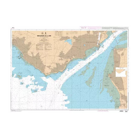 Carte marine SHOM Embouchure de la Loire port de Saint-Nazaire