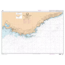 Carte marine de Fos-sur-Mer à Capo Mele