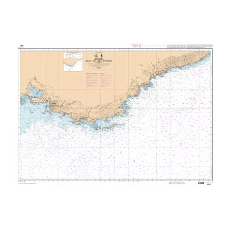 Carte marine de Fos-sur-Mer à Capo Mele