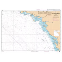 Carte marine de la Pointe de Penmarc'h à la Gironde