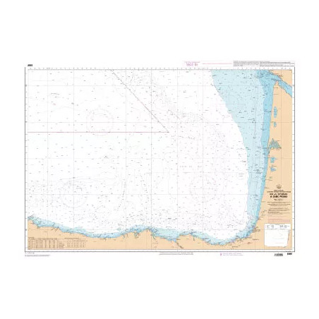 Carte marine de la Gironde à Cabo Peñas