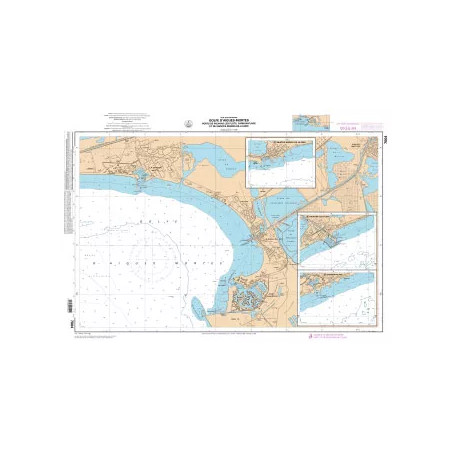 Carte marine Golfe d'Aigues-Mortes, Ports de Palavas-les-Flots, Carnon-Plage et Saintes-Maries-de-la-Mer