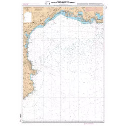 Carte marine du Cabo de San Sebastian à Fos-sur-Mer