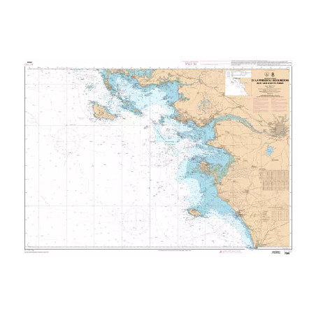 Carte marine de la presqu'île de Quiberon aux Sables-d'Olonne