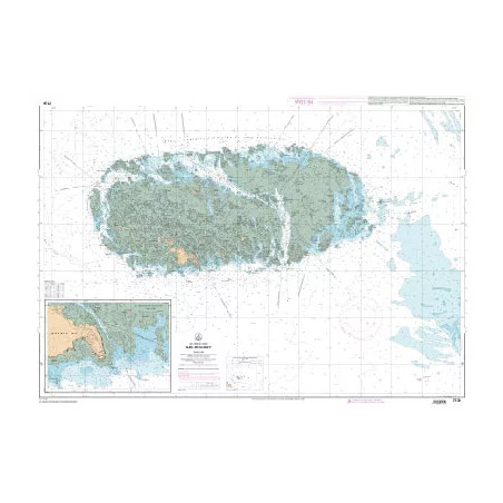 Carte marine du SHOM : Iles Chausey