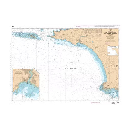 Carte marine du SHOM : De la Chaussée de Sein à la Pointe de Penmarc'h - Baie d'Audierne