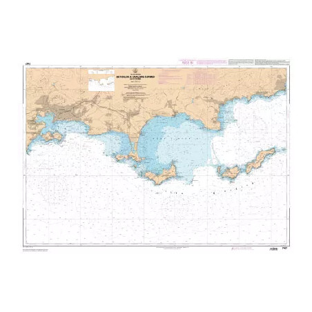 Carte marine du SHOM : De Toulon à Cavalaire-sur-Mer - Iles d'Hyères