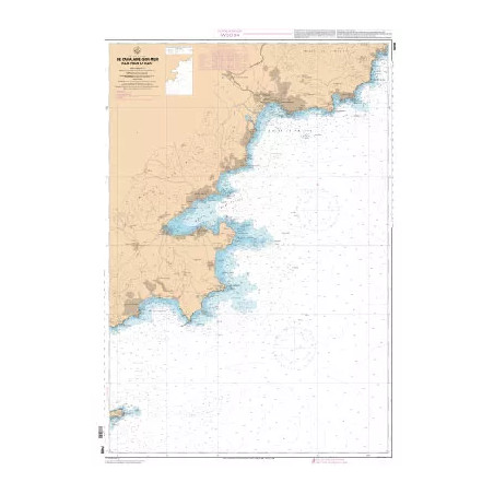 Carte marine du SHOM : De Cavalaire-sur-Mer à la Rade d'Agay