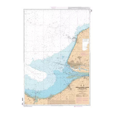 Carte marine du SHOM : Abords du Havre et d'Antifer - Embouchure de la Seine - De Ouistreham au Cap d'Antifer