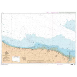 Carte marine du SHOM : De la Pointe de La Percée à Ouistreham