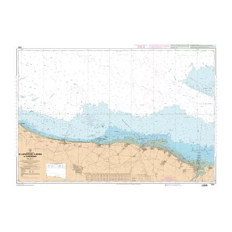 Carte marine du SHOM : De la Pointe de La Percée à Ouistreham