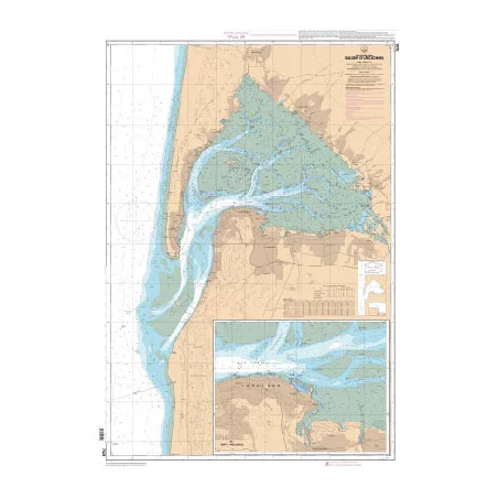 Carte marine du SHOM : Bassin d'Arcachon