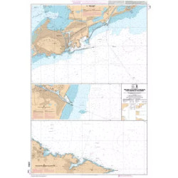 Carte marine du SHOM : Ports de Sète, Port-la-Nouvelle, Port-Vendres et Collioure