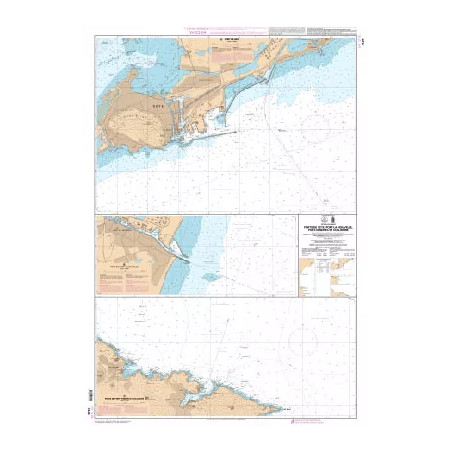 Carte marine du SHOM : Ports de Sète, Port-la-Nouvelle, Port-Vendres et Collioure